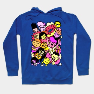 Happy kid cartoon doodle collection Hoodie